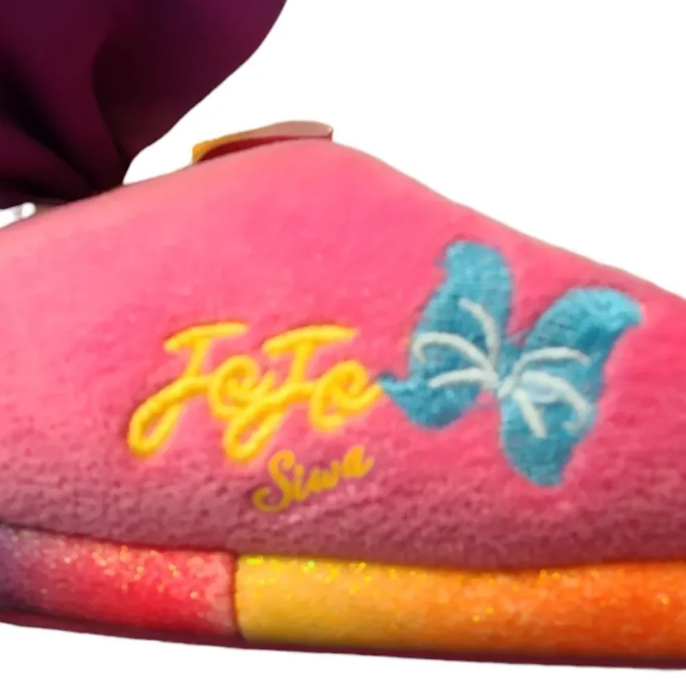 Jojo Cozy Slippers With Bows‎ sz 2-3